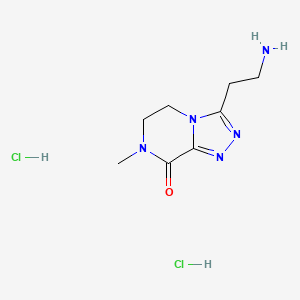 3-(2-aminoethyl)-7-methyl-5H,6H,7H,8H-[1,2,4]triazolo[4,3-a]pyrazin-8-one dihydrochloride - 2094918-71-3