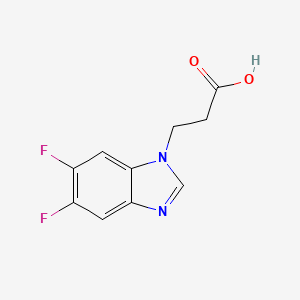 3-(5,6-difluoro-1H-1,3-benzodiazol-1-yl)propanoic acid - 1016515-68-6