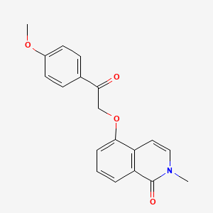 5-[2-(4-methoxyphenyl)-2-oxoethoxy]-2-methyl-1,2-dihydroisoquinolin-1-one - 898411-51-3