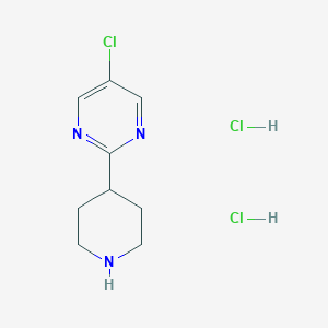5-Chloro-2-(piperidin-4-yl)pyrimidine dihydrochloride - 2378502-81-7