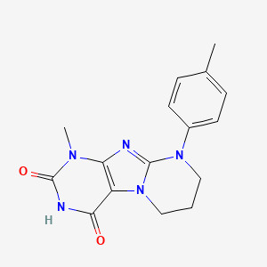 1-Methyl-9-(4-methylphenyl)-6,7,8,9-tetrahydropyrimido[2,1-f]purine-2,4(1H,3H)-dione - 164410-94-0