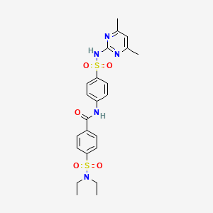 4-(N,N-diethylsulfamoyl)-N-(4-(N-(4,6-dimethylpyrimidin-2-yl)sulfamoyl)phenyl)benzamide - 307509-41-7