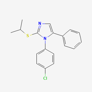 1-(4-chlorophenyl)-2-(isopropylthio)-5-phenyl-1H-imidazole - 1226433-03-9