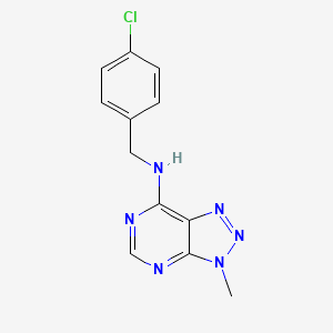 N-(4-chlorobenzyl)-3-methyl-3H-[1,2,3]triazolo[4,5-d]pyrimidin-7-amine - 896369-09-8