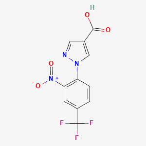 1-[2-nitro-4-(trifluoromethyl)phenyl]-1H-pyrazole-4-carboxylic acid - 1006952-22-2