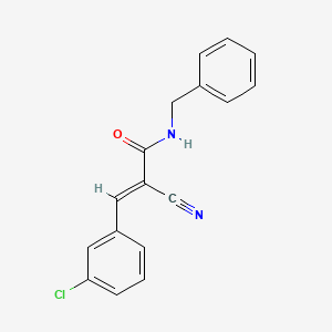 (2E)-N-benzyl-3-(3-chlorophenyl)-2-cyanoprop-2-enamide - 1449411-08-8