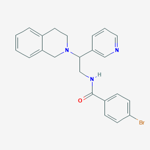 4-bromo-N-[2-(pyridin-3-yl)-2-(1,2,3,4-tetrahydroisoquinolin-2-yl)ethyl]benzamide - 906158-79-0