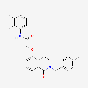 N-(2,3-dimethylphenyl)-2-({2-[(4-methylphenyl)methyl]-1-oxo-1,2,3,4-tetrahydroisoquinolin-5-yl}oxy)acetamide - 