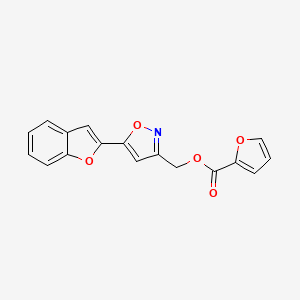 [5-(1-benzofuran-2-yl)-1,2-oxazol-3-yl]methyl furan-2-carboxylate - 1105244-42-5
