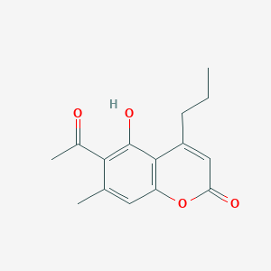 6-acetyl-5-hydroxy-7-methyl-4-propyl-2H-chromen-2-one - 929810-10-6