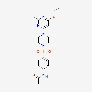 N-(4-((4-(6-ethoxy-2-methylpyrimidin-4-yl)piperazin-1-yl)sulfonyl)phenyl)acetamide - 946232-76-4