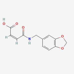 (2Z)-4-[(1,3-benzodioxol-5-ylmethyl)amino]-4-oxobut-2-enoic acid - 294634-37-0