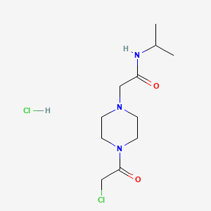 2-[4-(chloroacetyl)piperazin-1-yl]-N-isopropylacetamide hydrochloride - 1052531-90-4