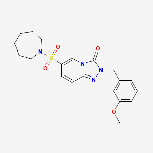 6-(azepane-1-sulfonyl)-2-[(3-methoxyphenyl)methyl]-2H,3H-[1,2,4]triazolo[4,3-a]pyridin-3-one - 1251559-56-4