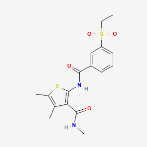 2-(3-(ethylsulfonyl)benzamido)-N,4,5-trimethylthiophene-3-carboxamide - 886928-14-9