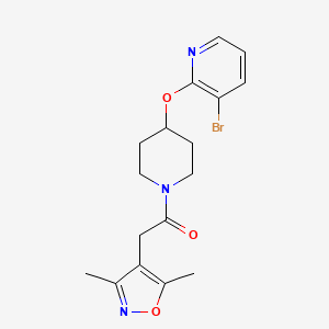 1-(4-((3-Bromopyridin-2-yl)oxy)piperidin-1-yl)-2-(3,5-dimethylisoxazol-4-yl)ethanone - 1448128-36-6