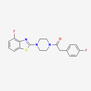 1-(4-(4-Fluorobenzo[d]thiazol-2-yl)piperazin-1-yl)-2-(4-fluorophenyl)ethanone - 900000-88-6