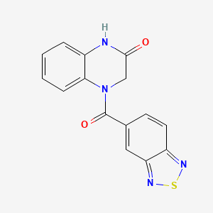 4-(2,1,3-benzothiadiazole-5-carbonyl)-1,2,3,4-tetrahydroquinoxalin-2-one - 1203297-72-6