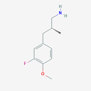 (2R)-3-(3-Fluoro-4-methoxyphenyl)-2-methylpropan-1-amine - 2248188-54-5