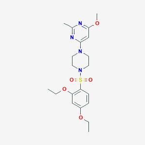 4-(4-((2,4-Diethoxyphenyl)sulfonyl)piperazin-1-yl)-6-methoxy-2-methylpyrimidine - 1021041-81-5