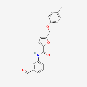 N-(3-acetylphenyl)-5-[(4-methylphenoxy)methyl]furan-2-carboxamide - 890615-05-1