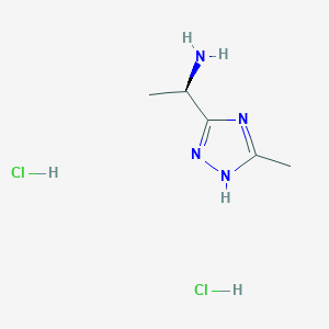 (1R)-1-(5-Methyl-1H-1,2,4-triazol-3-yl)ethanamine;dihydrochloride - 2343964-29-2