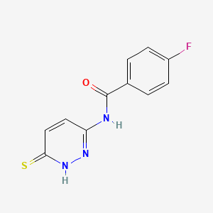 4-fluoro-N-(6-mercaptopyridazin-3-yl)benzamide - 1286722-00-6