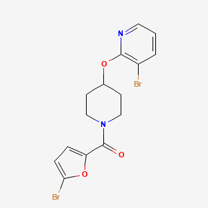 (5-Bromofuran-2-yl)(4-((3-bromopyridin-2-yl)oxy)piperidin-1-yl)methanone - 1448066-36-1