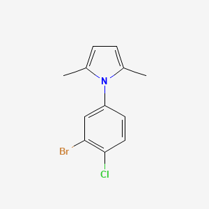 1-(3-bromo-4-chlorophenyl)-2,5-dimethyl-1H-pyrrole - 1506904-89-7