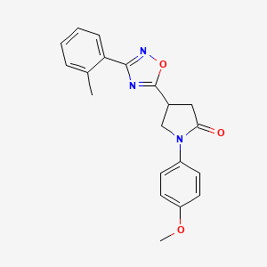 1-(4-Methoxyphenyl)-4-[3-(2-methylphenyl)-1,2,4-oxadiazol-5-yl]pyrrolidin-2-one - 941960-90-3