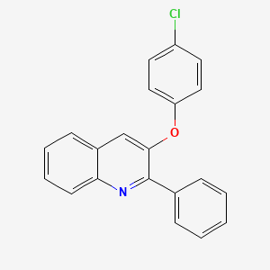 3-(4-Chlorophenoxy)-2-phenylquinoline - 477886-55-8