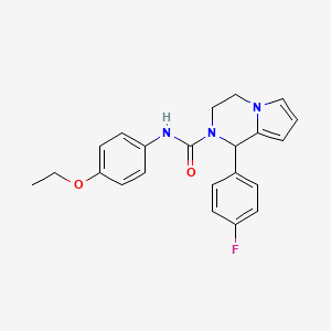 N-(4-ethoxyphenyl)-1-(4-fluorophenyl)-1H,2H,3H,4H-pyrrolo[1,2-a]pyrazine-2-carboxamide - 899959-85-4