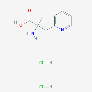 2-Amino-2-methyl-3-pyridin-2-ylpropanoic acid;dihydrochloride - 2567495-17-2