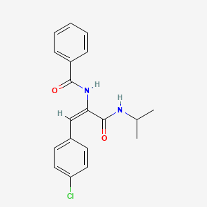 (2E)-3-(4-chlorophenyl)-2-(phenylformamido)-N-(propan-2-yl)prop-2-enamide - 108941-01-1