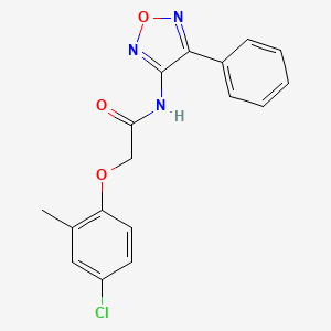 2-(4-chloro-2-methylphenoxy)-N-(4-phenyl-1,2,5-oxadiazol-3-yl)acetamide - 880791-68-4