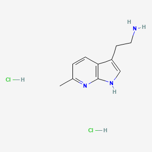 2-{6-methyl-1H-pyrrolo[2,3-b]pyridin-3-yl}ethan-1-amine dihydrochloride - 2138297-40-0