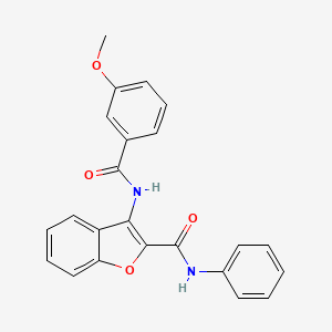 3-(3-methoxybenzamido)-N-phenylbenzofuran-2-carboxamide - 887885-30-5