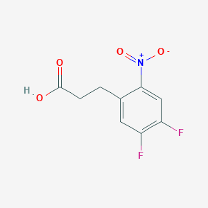 3-(4,5-Difluoro-2-nitrophenyl)propanoic acid - 2229350-88-1