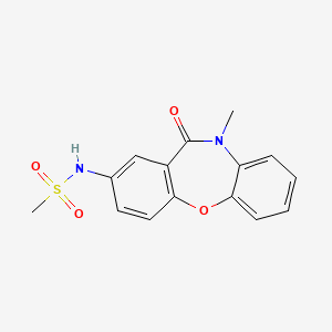 N-(10-methyl-11-oxo-10,11-dihydrodibenzo[b,f][1,4]oxazepin-2-yl)methanesulfonamide - 922135-98-6