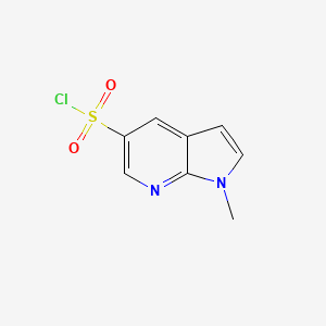 1-methyl-1H-pyrrolo[2,3-b]pyridine-5-sulfonyl chloride - 1823899-72-4
