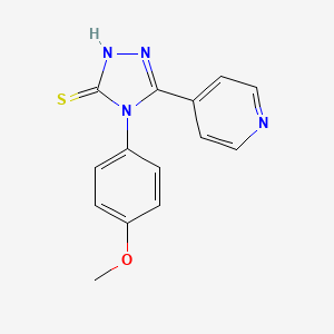 4-(4-methoxyphenyl)-5-pyridin-4-yl-4H-1,2,4-triazole-3-thiol - 109220-26-0