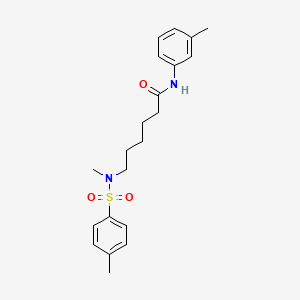 6-(N,4-dimethylphenylsulfonamido)-N-(m-tolyl)hexanamide - 1021021-48-6