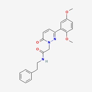 2-(3-(2,5-dimethoxyphenyl)-6-oxopyridazin-1(6H)-yl)-N-phenethylacetamide - 899740-07-9