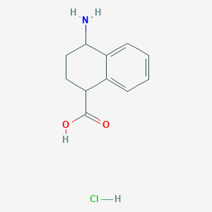 4-Amino-1,2,3,4-tetrahydronaphthalene-1-carboxylic acid hydrochloride - 1584713-61-0