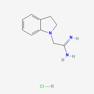 2-(2,3-dihydro-1H-indol-1-yl)ethanimidamide hydrochloride - 1803596-01-1
