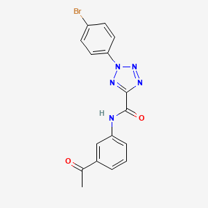 N-(3-acetylphenyl)-2-(4-bromophenyl)-2H-tetrazole-5-carboxamide - 1396792-40-7