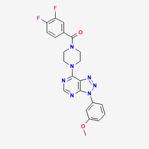 (3,4-difluorophenyl)(4-(3-(3-methoxyphenyl)-3H-[1,2,3]triazolo[4,5-d]pyrimidin-7-yl)piperazin-1-yl)methanone - 920415-18-5