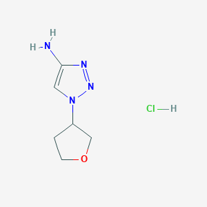 1-(oxolan-3-yl)-1H-1,2,3-triazol-4-amine hydrochloride - 2230800-26-5