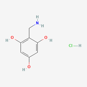 2-(Aminomethyl)benzene-1,3,5-triol hydrochloride - 2225141-80-8