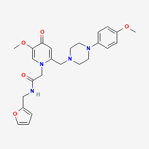 N-[(furan-2-yl)methyl]-2-(5-methoxy-2-{[4-(4-methoxyphenyl)piperazin-1-yl]methyl}-4-oxo-1,4-dihydropyridin-1-yl)acetamide - 921479-53-0